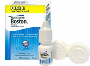 Boston One Step Liquid Enzymatic Cleaner + Free Lens Case